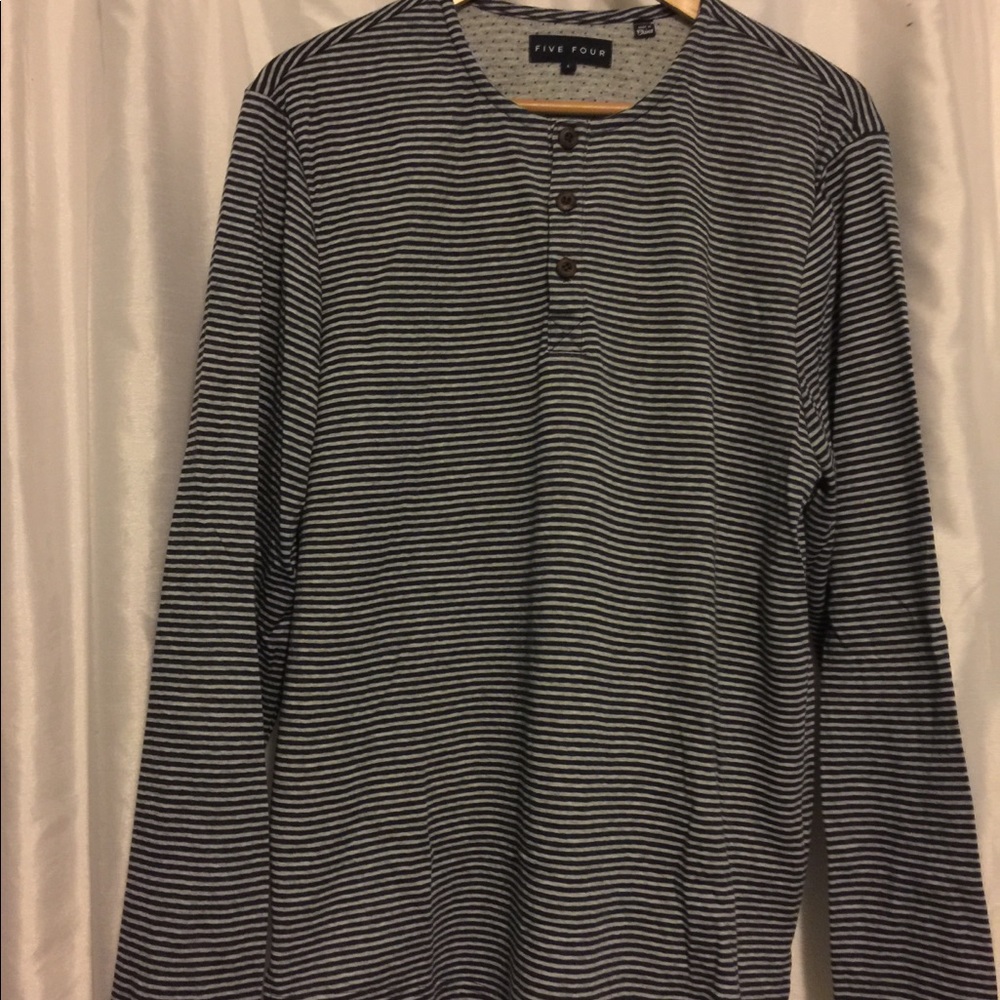 Stripped long sleeve shirt. Size LARGE